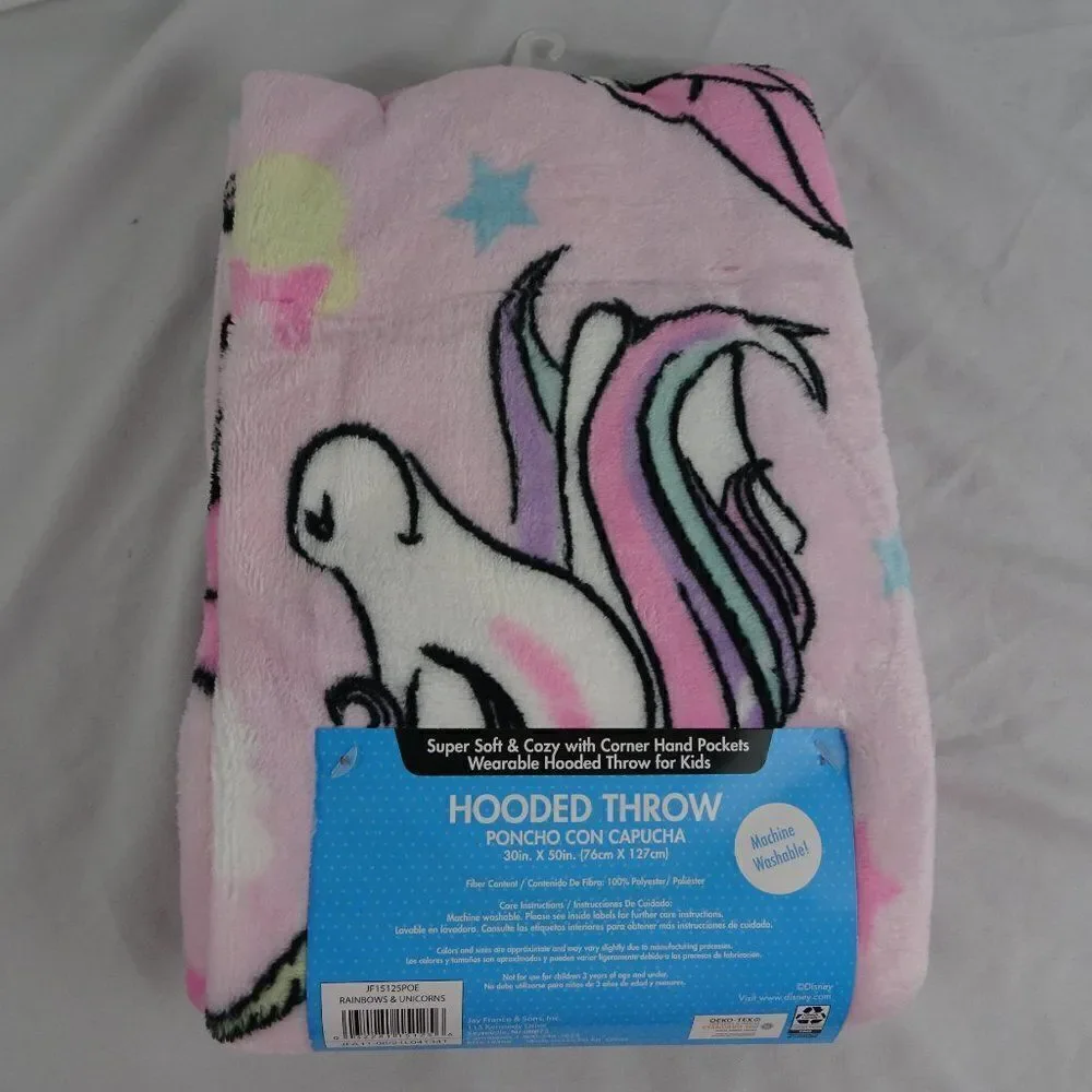 Disney Minnie Mouse Kids Hooded Throw 30inX50in